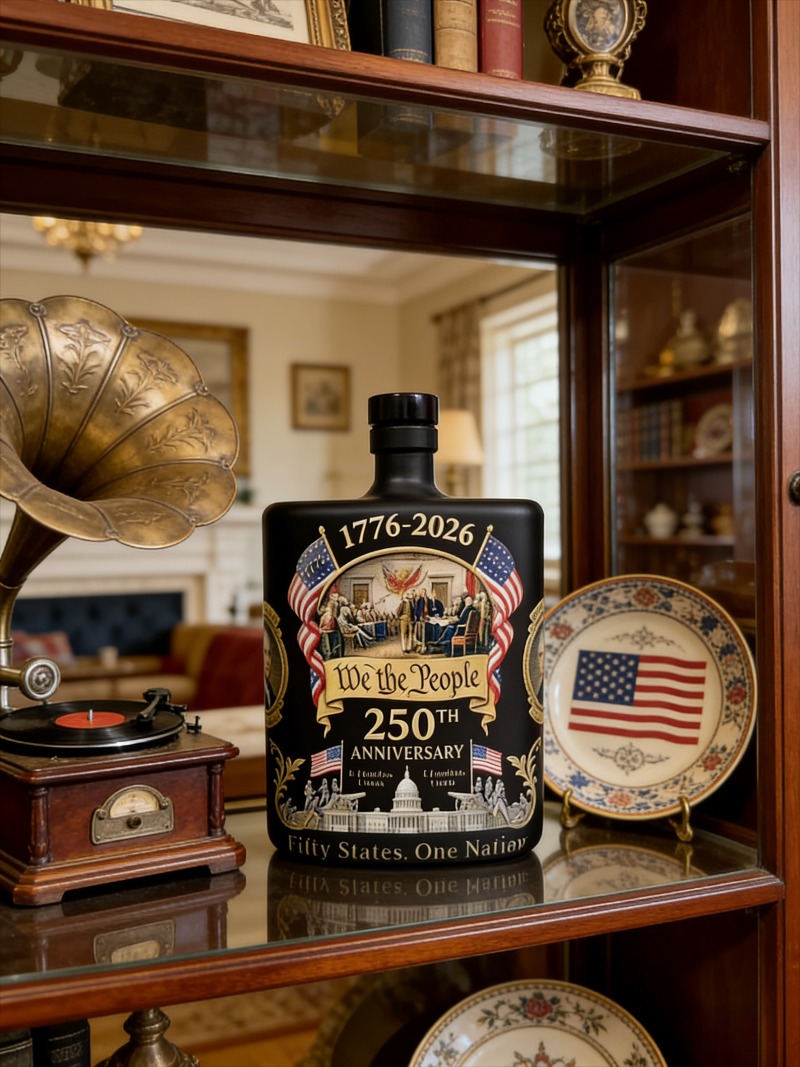 Glass Decanter Whiskey - Botol Wiski US 250th Anniversary We