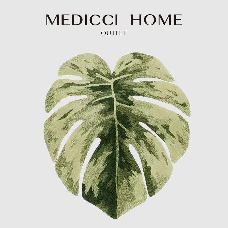 Luxury Lifestyle Hotel - Medicci karpet Rumah bentuk daun Monstera,