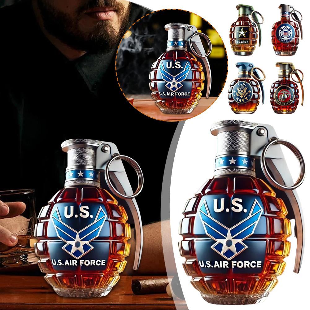 Glass Decanter Whiskey - Botol Botol Wiski Bentuk Granat Kaca