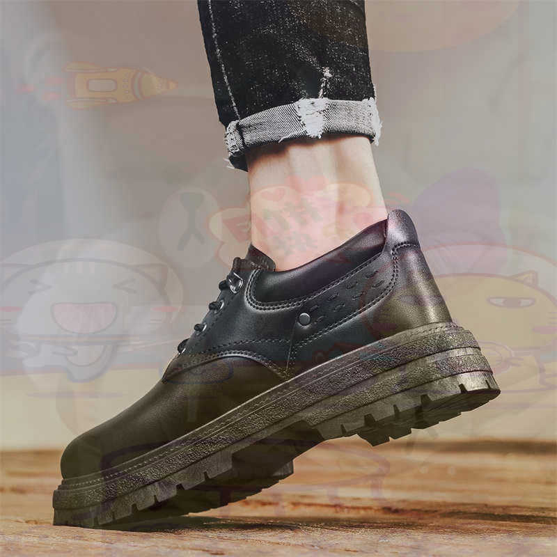 Luxury Lifestyle Travel - Sepatu Pria Tenis Pelatih Fashion Kulit