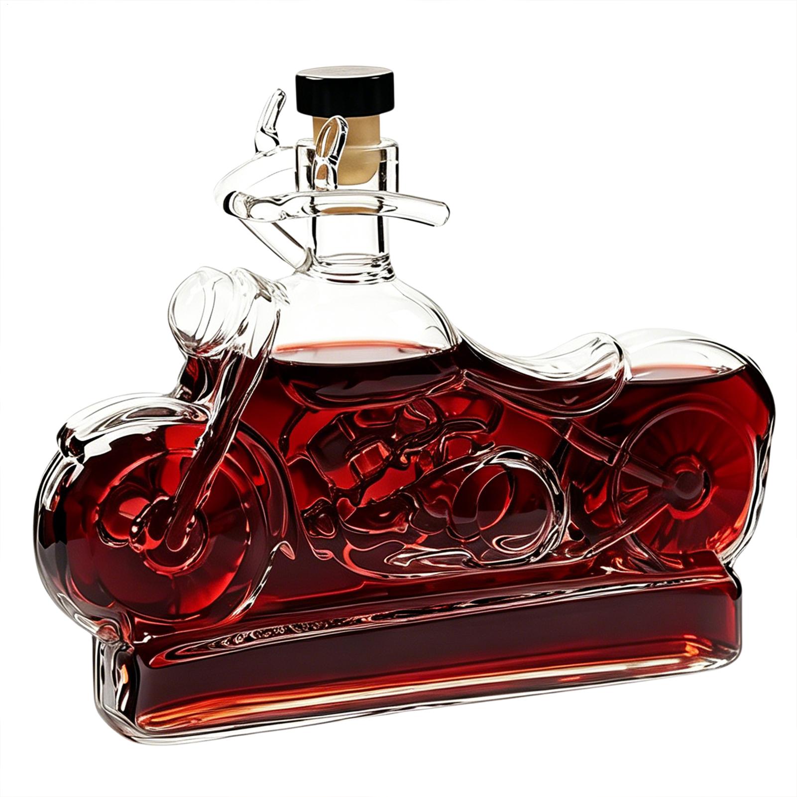 Glass Decanter Whiskey - Botol Decanter Wiski 310ml Bentuk Sepeda