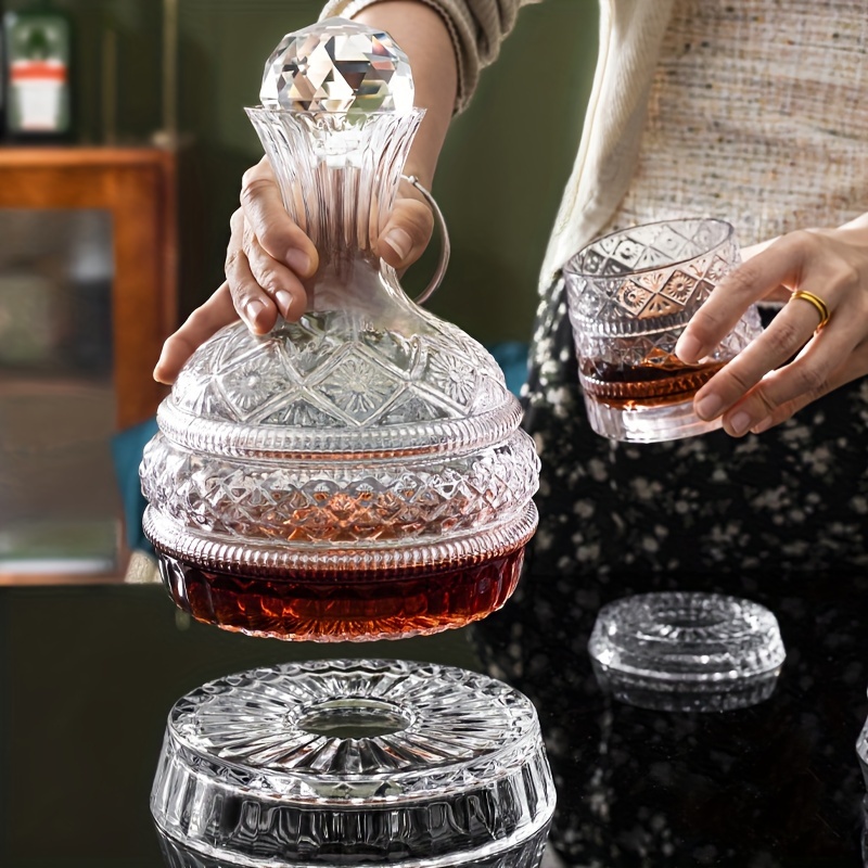 Glass Decanter Whiskey - Botol Anggur Kristal Set Botol Anggur