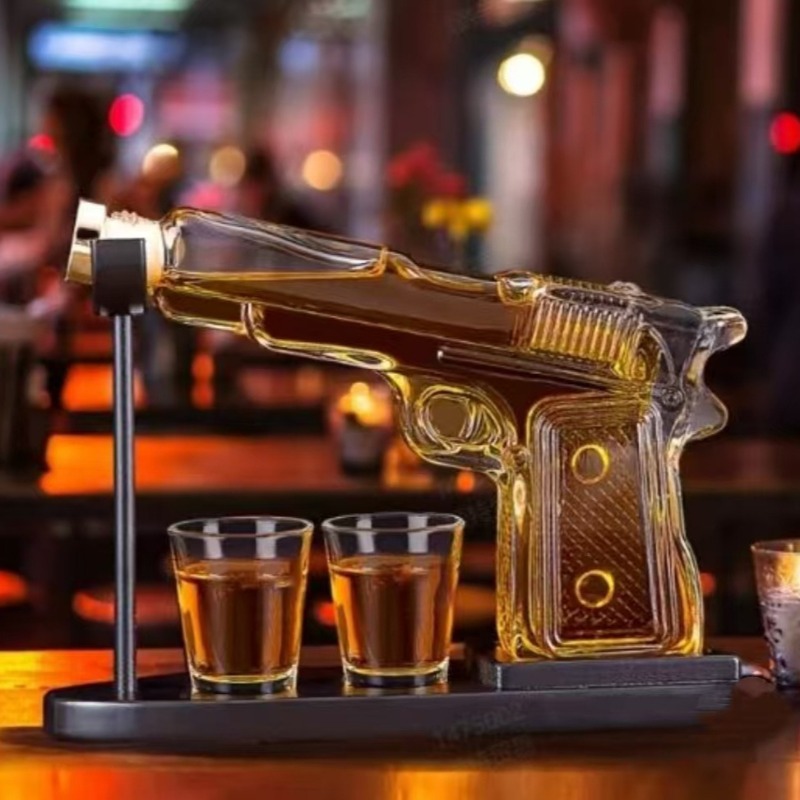 Botol Dekanter Pistol Kaca San - Glass Decanter Whiskey ulasan dan harga