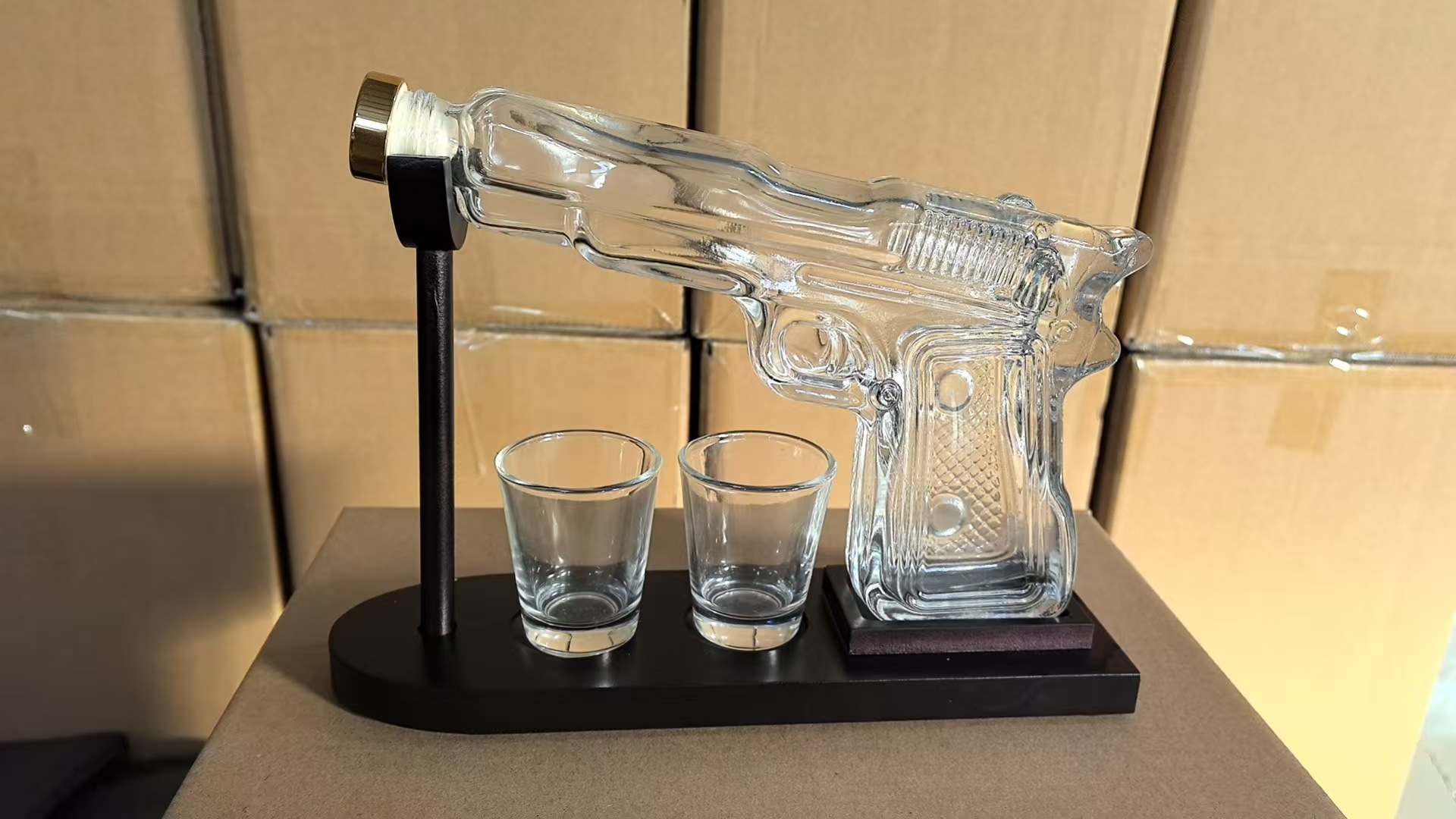 Botol Dekanter Pistol Kaca San - Glass Decanter Whiskey ulasan dan harga