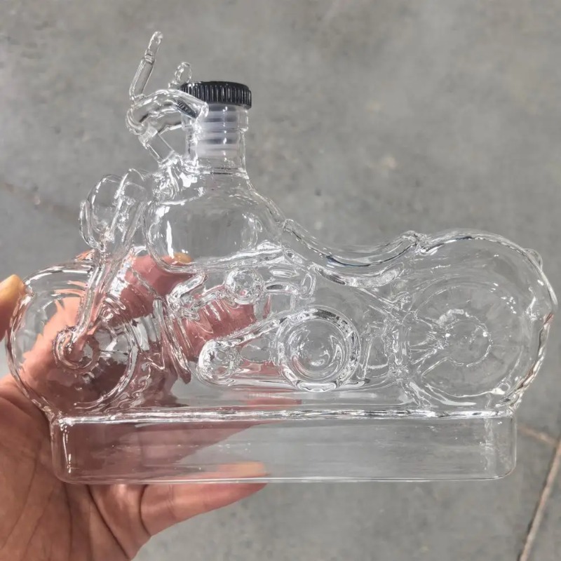 Botol Wiski Gaya Sepeda Motor, - Glass Decanter Whiskey ulasan dan harga