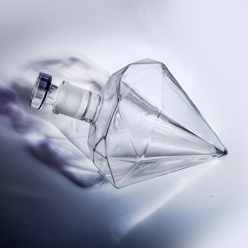 Botol Wiski Diamond-Cut 850ml  - Glass Decanter Whiskey ulasan dan harga
