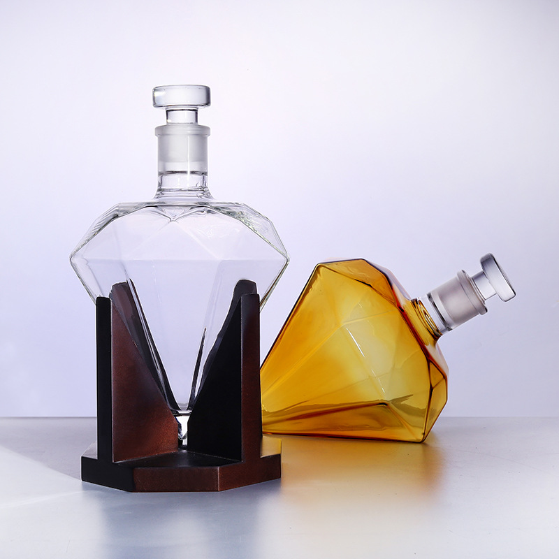 Botol Wiski Diamond-Cut 850ml  - Glass Decanter Whiskey ulasan dan harga