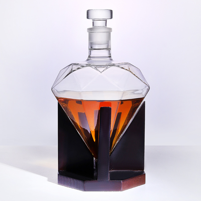 Botol Wiski Diamond-Cut 850ml  - Glass Decanter Whiskey ulasan dan harga