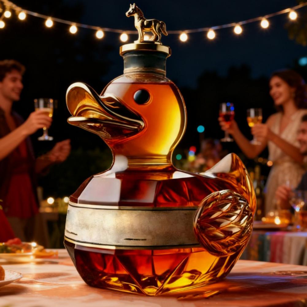 Botol Wiski Bentuk Bebek, Deka - Glass Decanter Whiskey ulasan dan harga