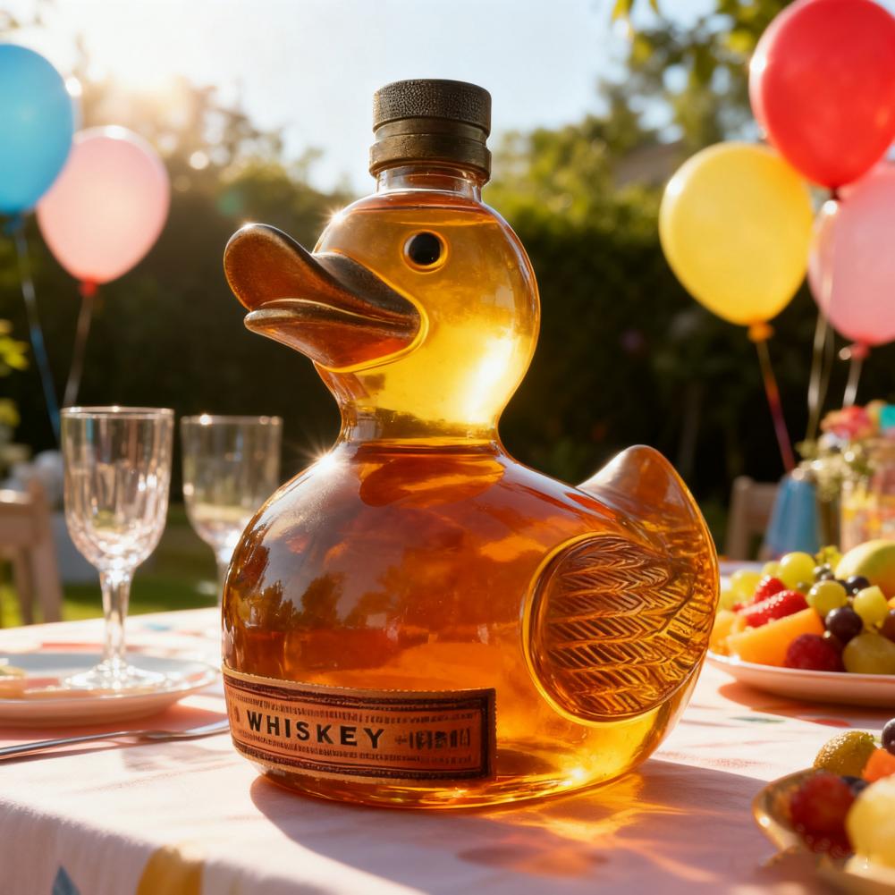 Botol Wiski Bentuk Bebek, Deka - Glass Decanter Whiskey ulasan dan harga