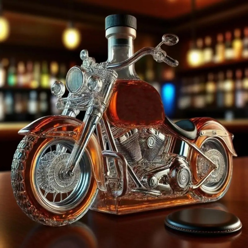Botol Wiski Gaya Motor, Botol  - Glass Decanter Whiskey ulasan dan harga